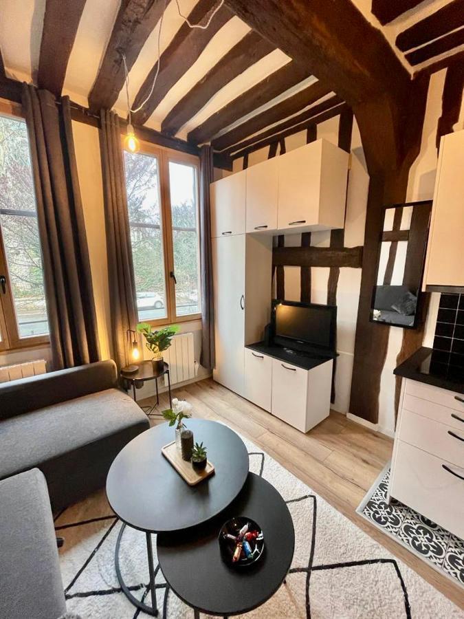 Studio Les Poutres Centre-Ville Rouen Bagian luar foto